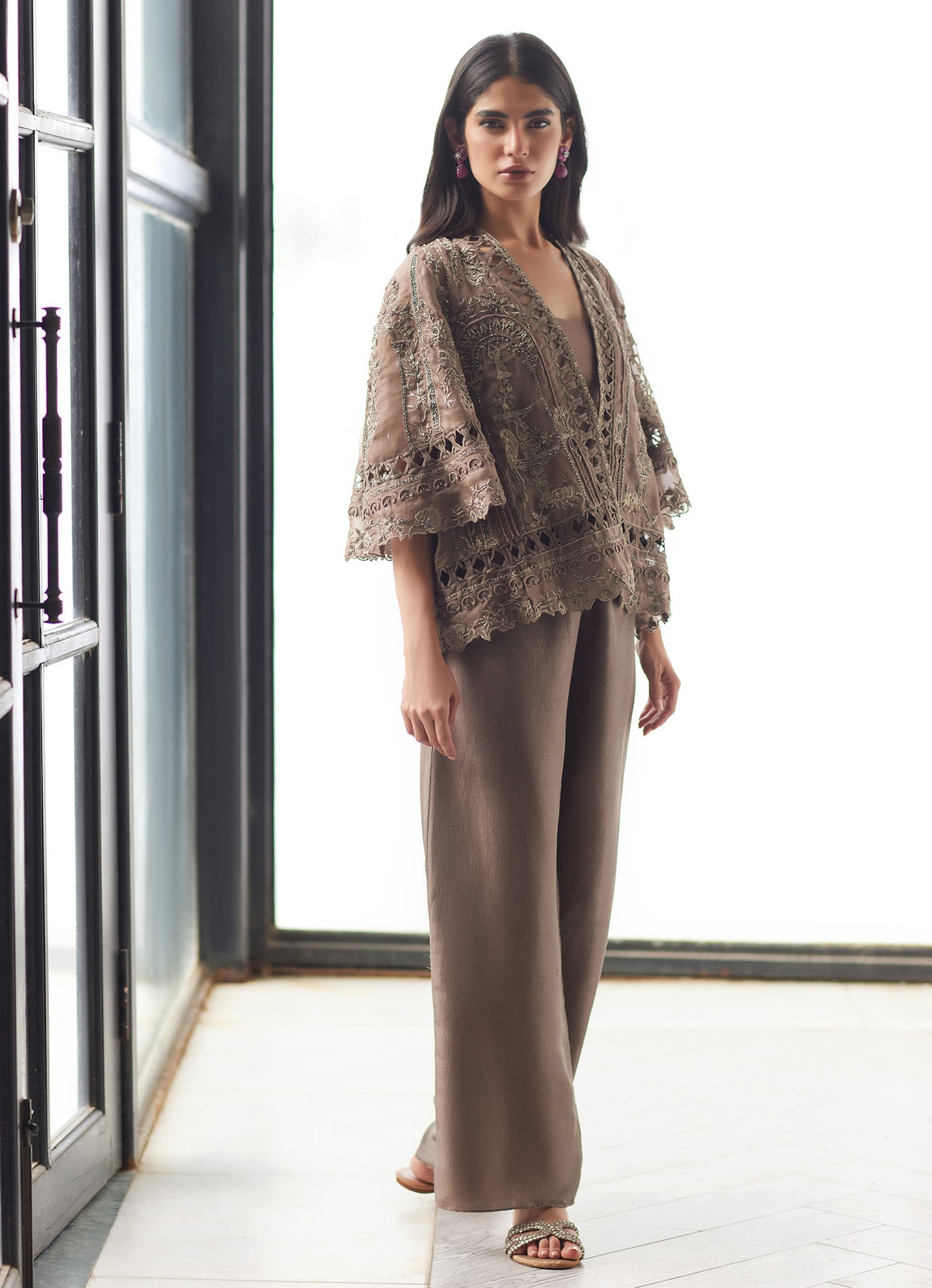 ALARA JACKET, BLOUSE & SHARARA