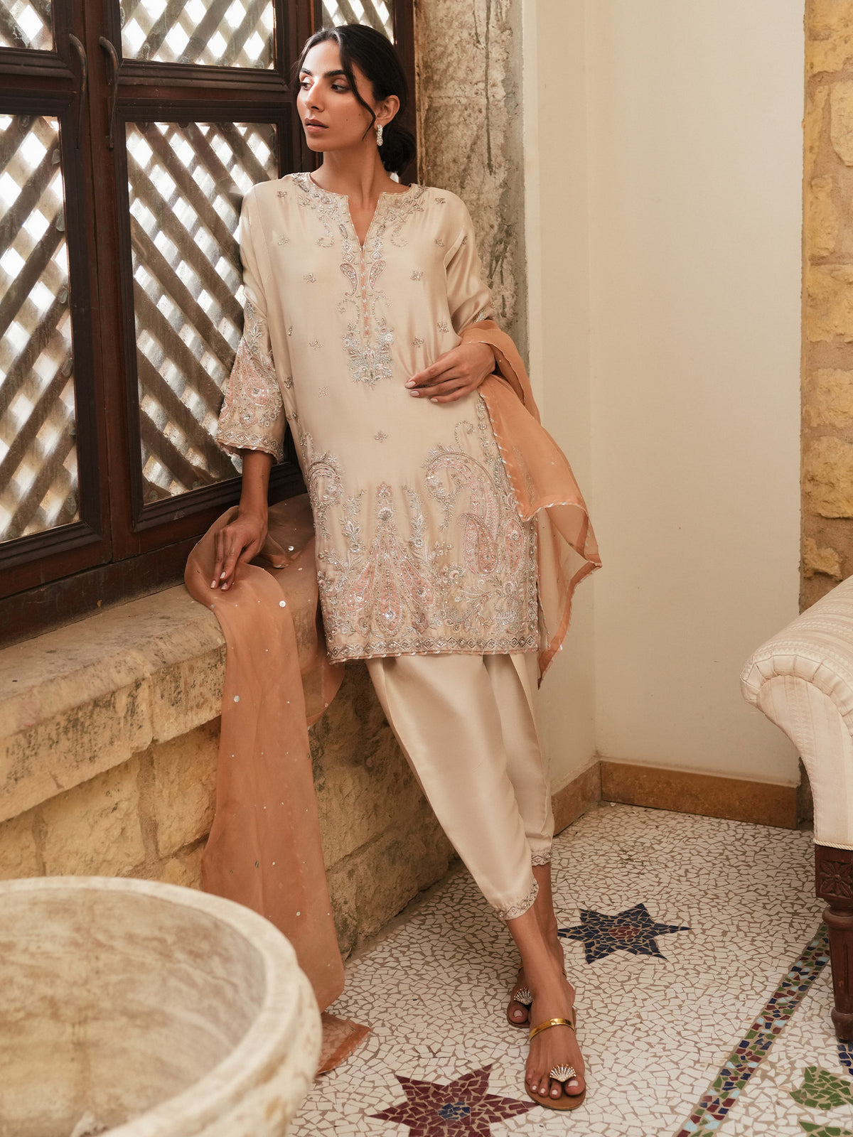 Raya, Skinny Shalwar & Dupatta