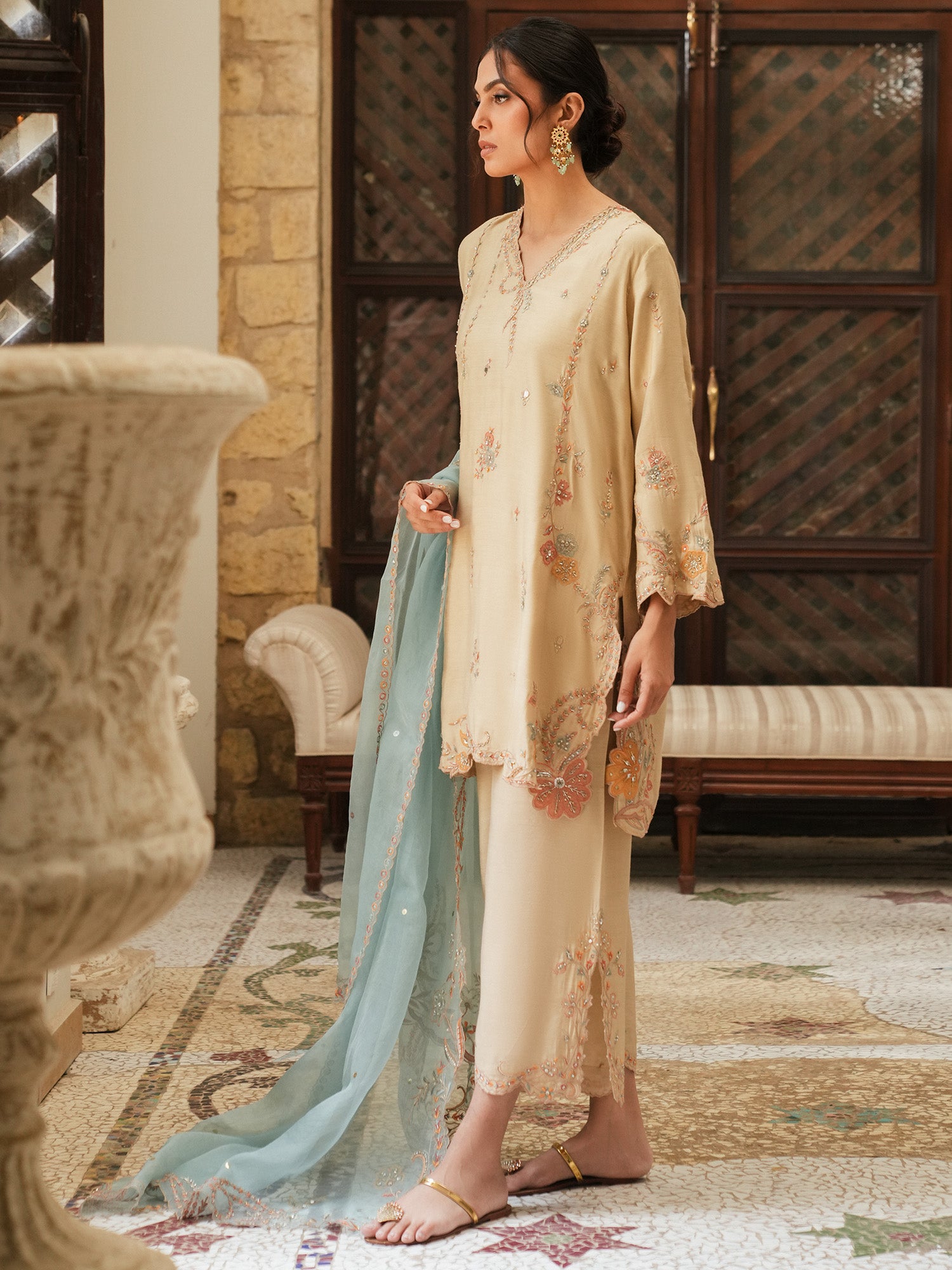 Skinny Malta, Izaar & Dupatta