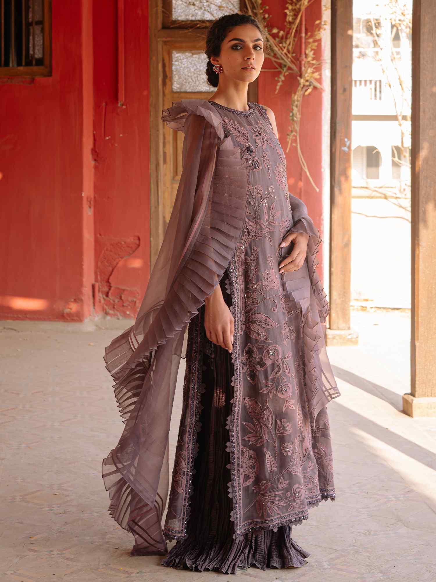 SIDE SLIT DRESS W/ DUPATTA