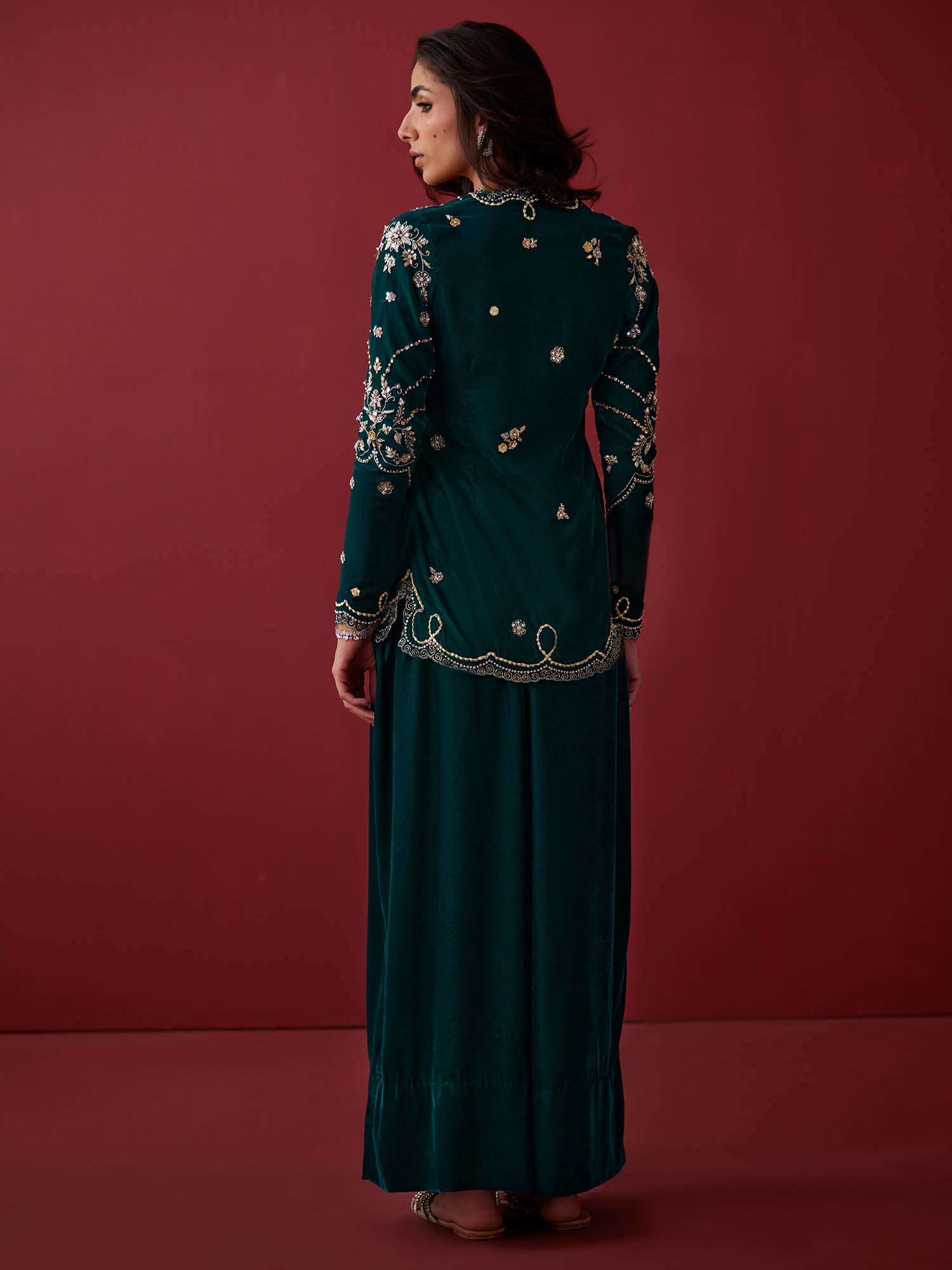 BELTED JACKET & CULOTTES