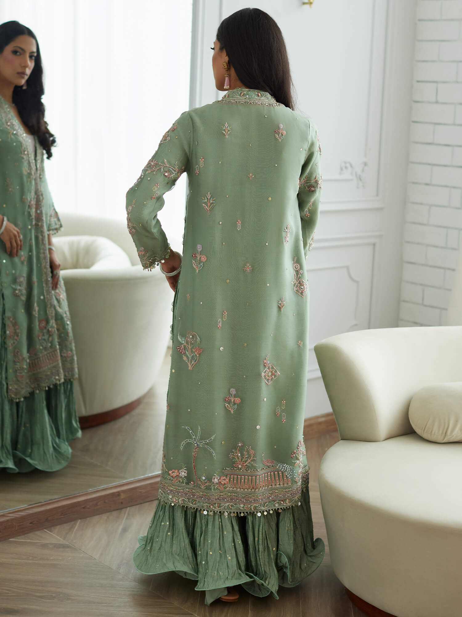 ANUM, BLOUSE & CRUSHED SHARARA