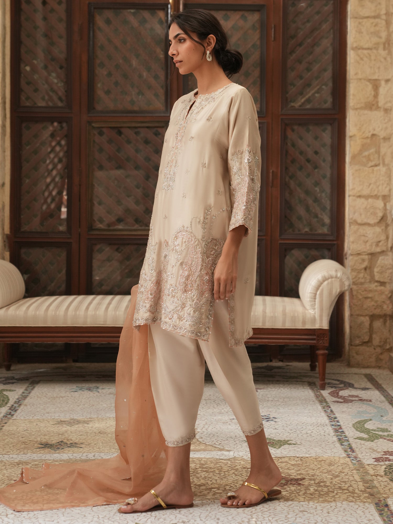 Raya, Skinny Shalwar & Dupatta