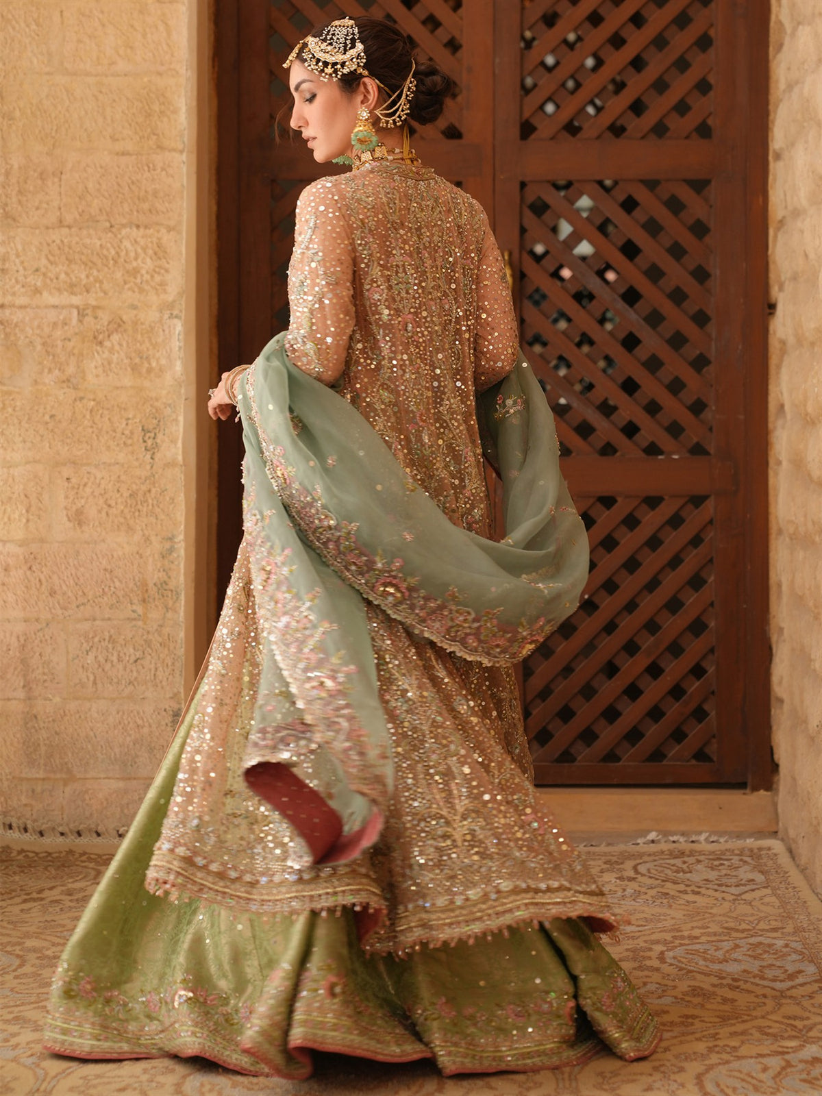 Kalidar, Blouse, Lehenga & Dupatta