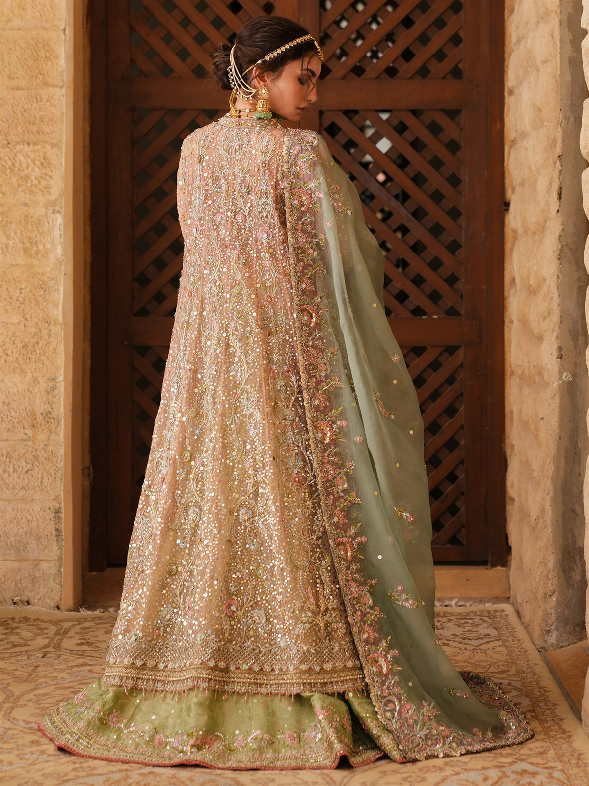 Kalidar, Blouse, Lehenga & Dupatta