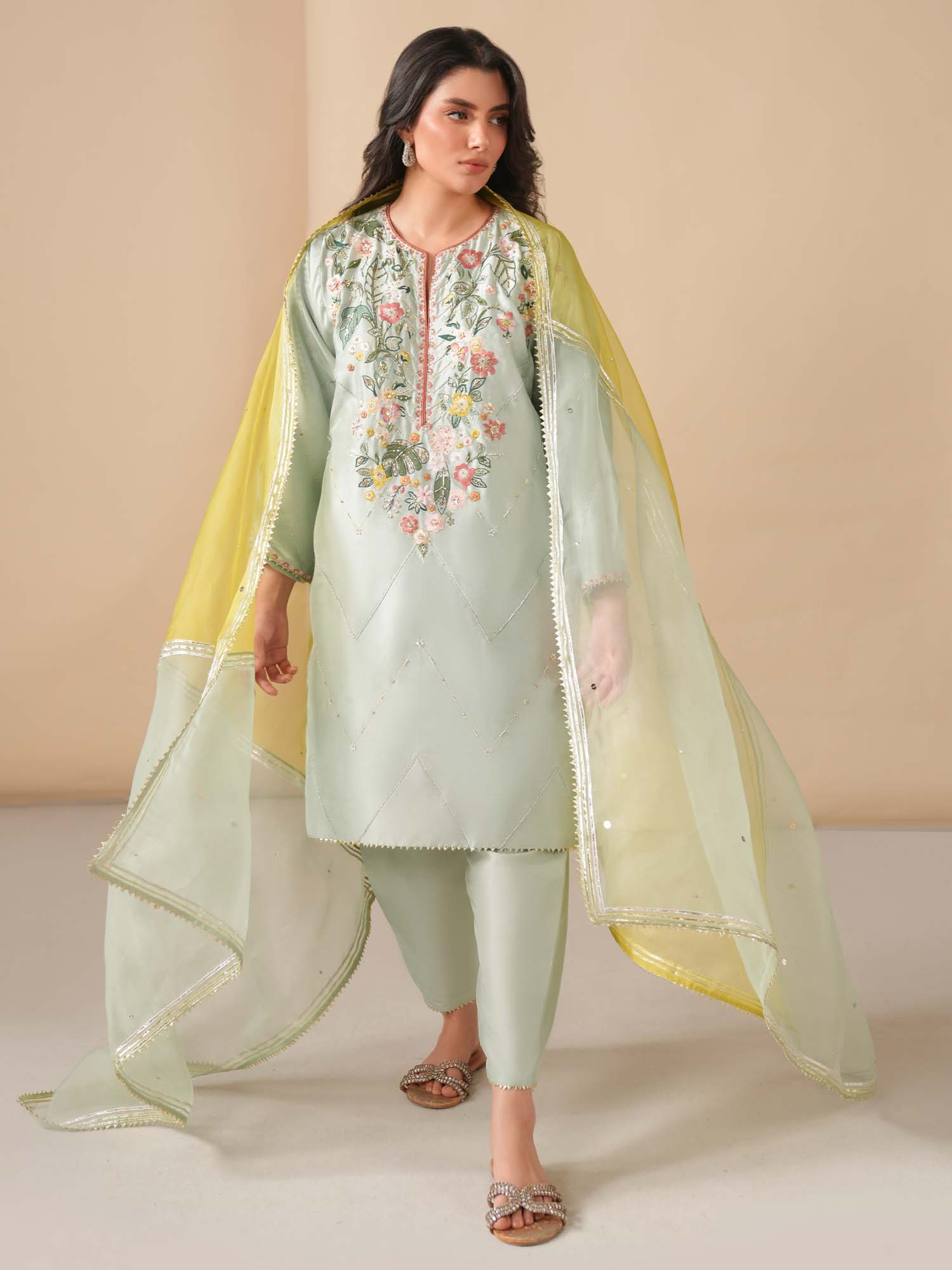 RAYA, SKINNY SHALWAR & DUPATTA