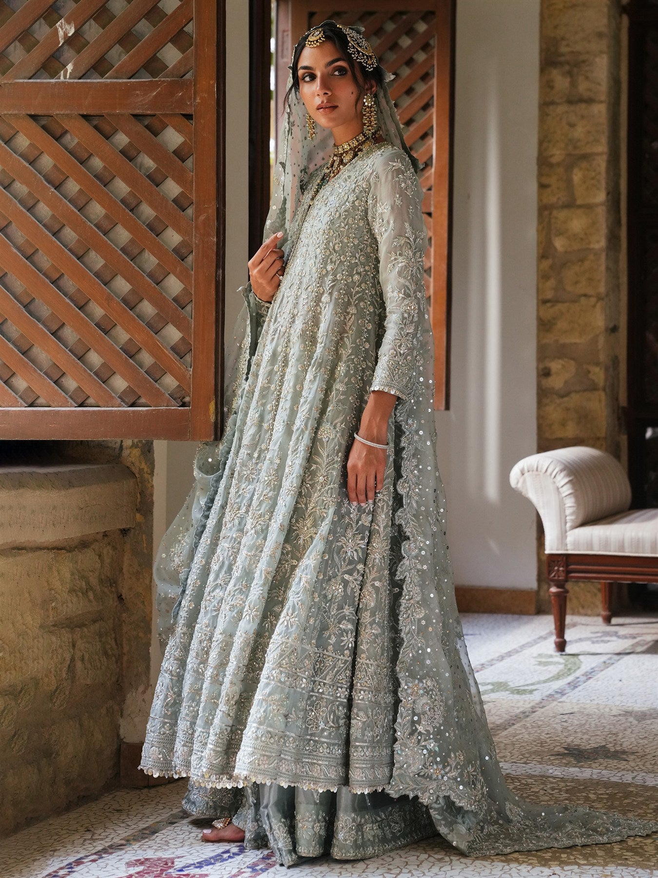 KALIDAR, BLOUSE, LEHENGA & DUPATTA