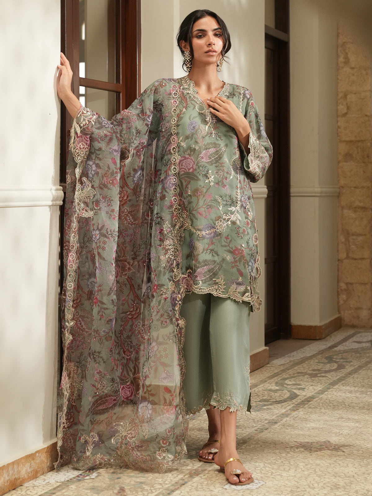 Skinny Rania, Izaar & Dupatta